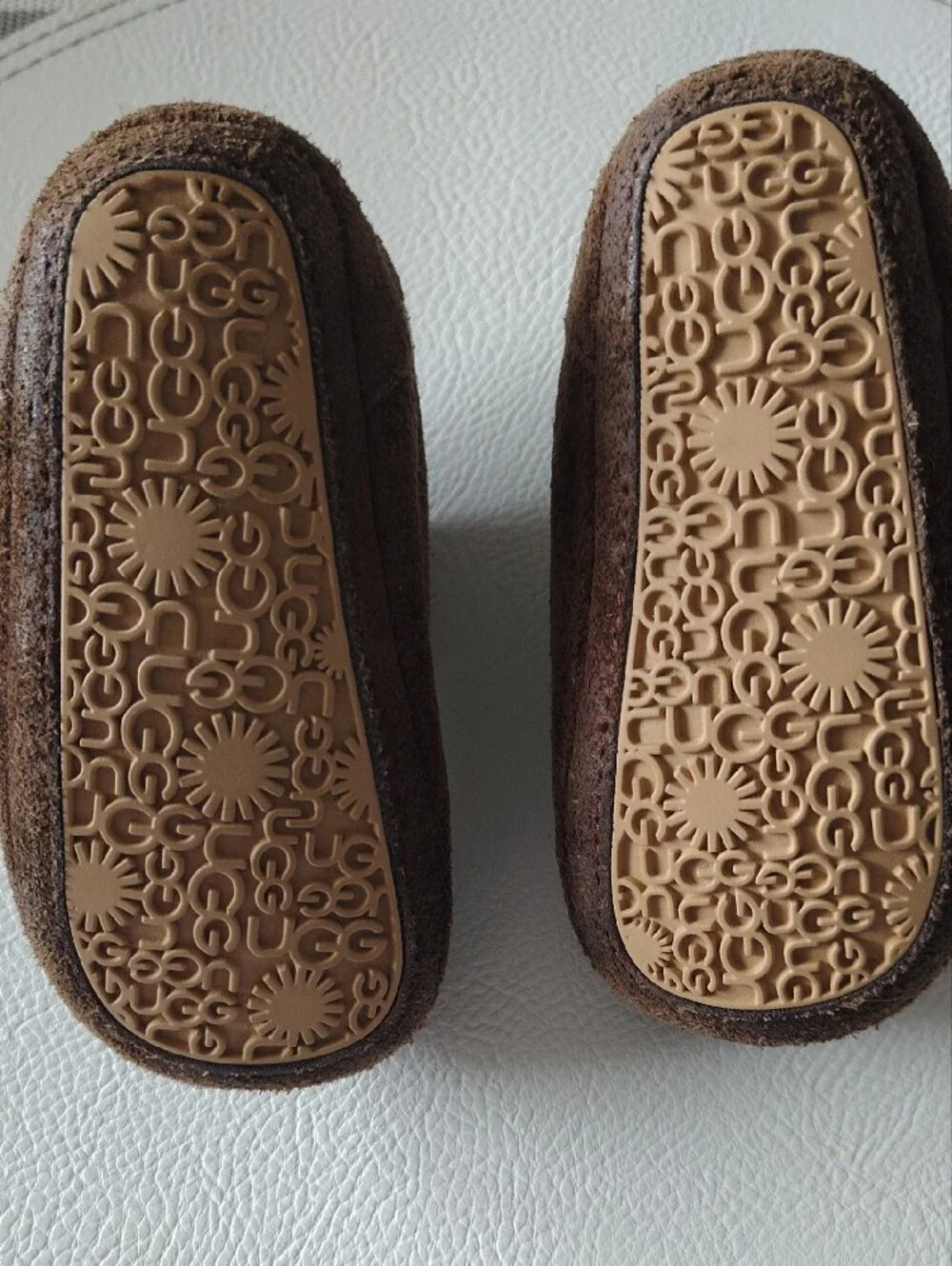 UGG Baby Brown Suede Moccasin Shoes, Size 2/3